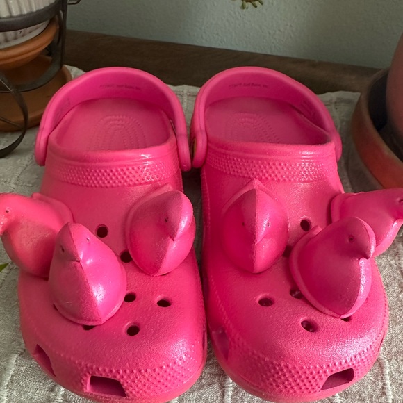 Pink Peeps Crocs - Picture 2 of 4